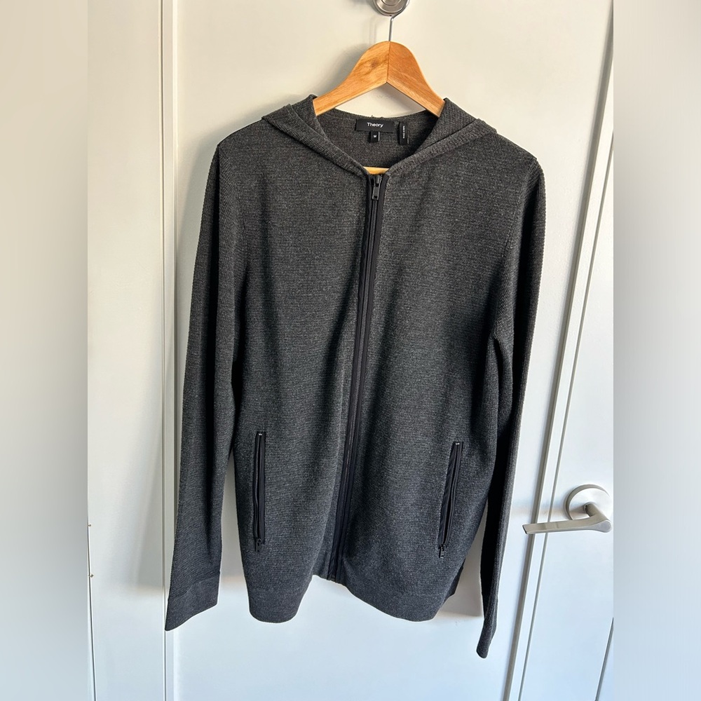 Theory Front Zip Hoodie Men